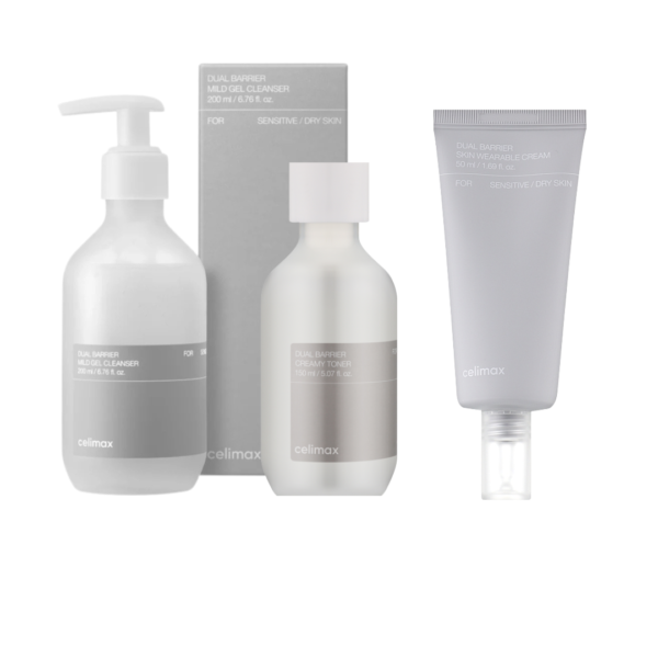 celimax-nabir-dlya-vidnovlennya-shkirnoho-baryeru celimax-dual-barrier-gel-toner-krem-z-keramidamy
