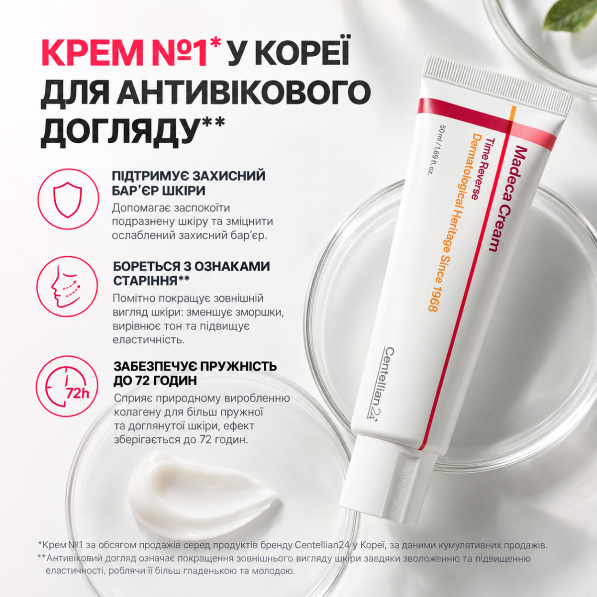 Centellian24 Madeca Cream Time Reverse відновлюючий крем з центелою та ретинолом 50 мл